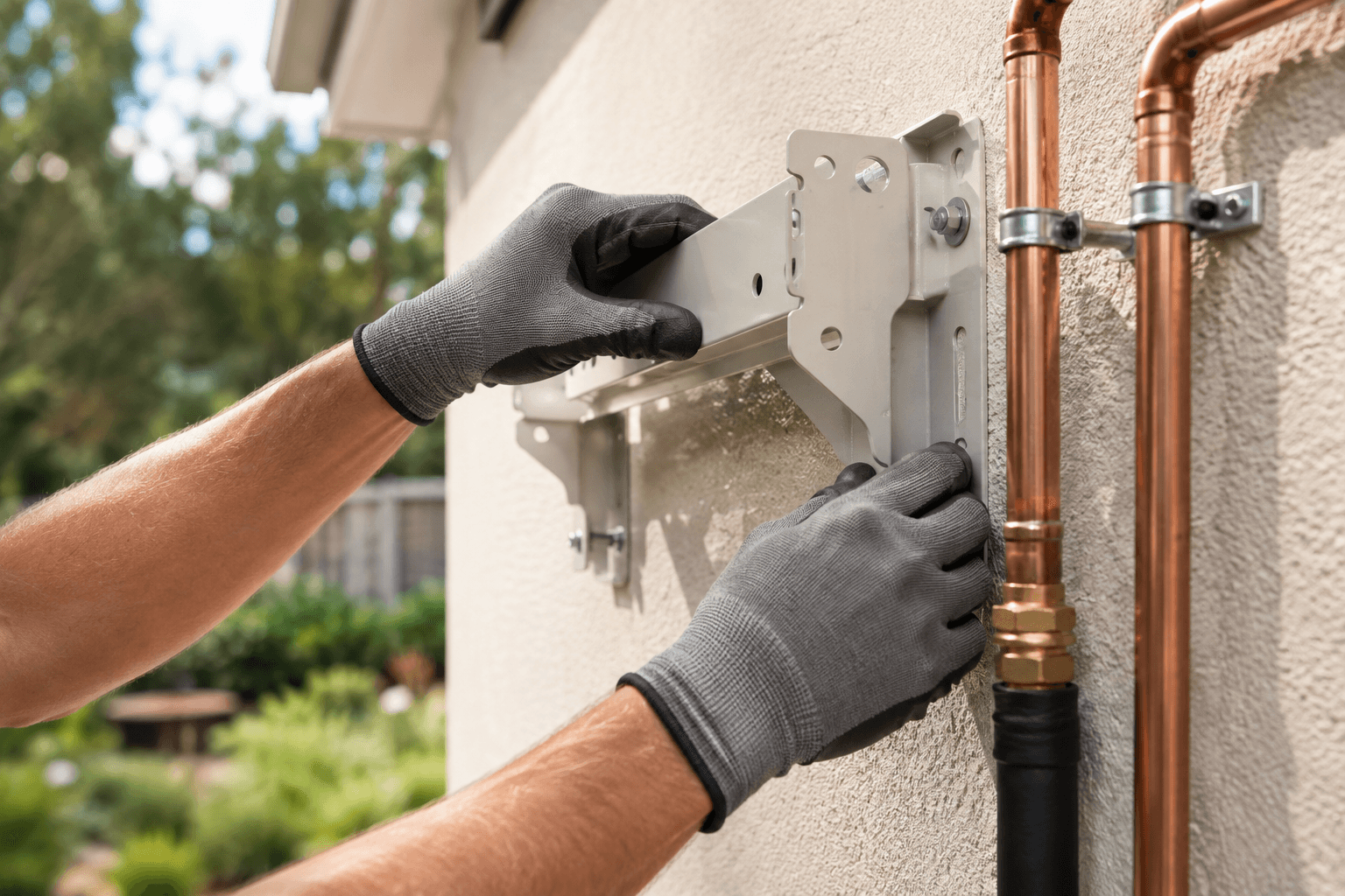 We install
